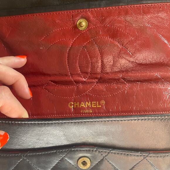 80s Vintage Chanel Lambskin Flap Bag - Picture 15 of 16